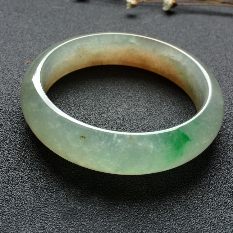 （超值推荐）冰种三彩手镯（57.5mm）