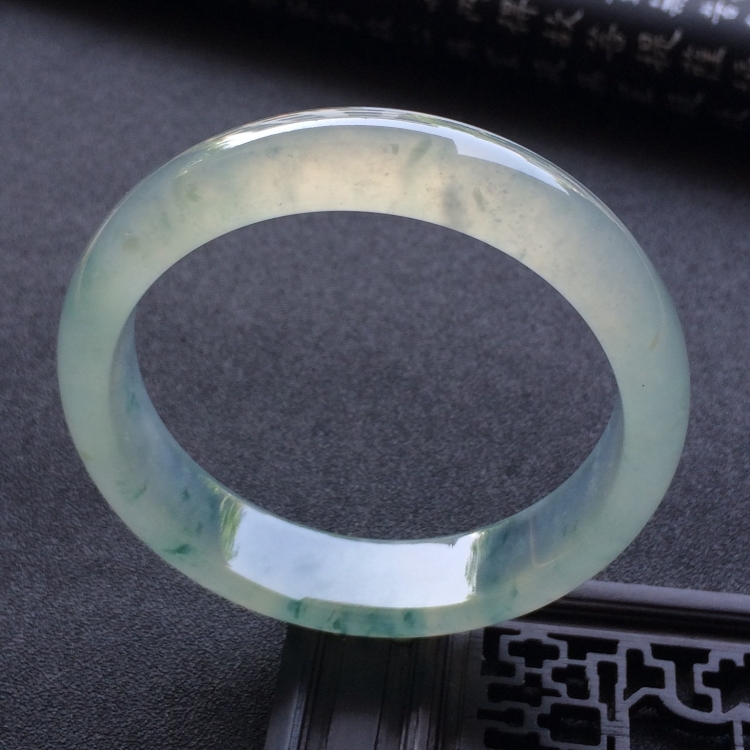 （超值推荐）冰种飘花手镯（57.4mm）