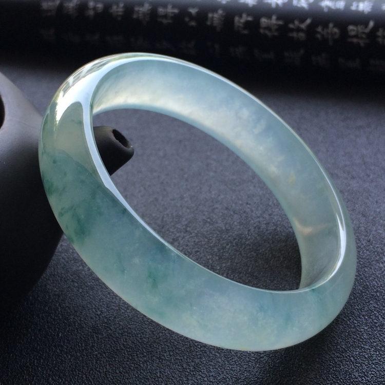 （超值推荐）冰种飘花手镯（57.4mm）