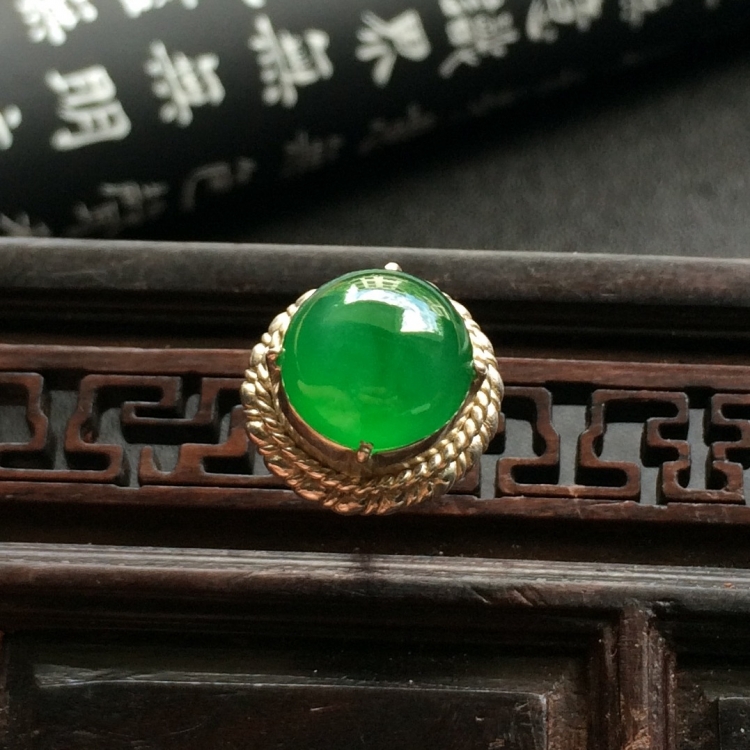 （超值推荐）冰种红黄翡/深绿/糯冰种紫罗兰戒面（三颗一批）