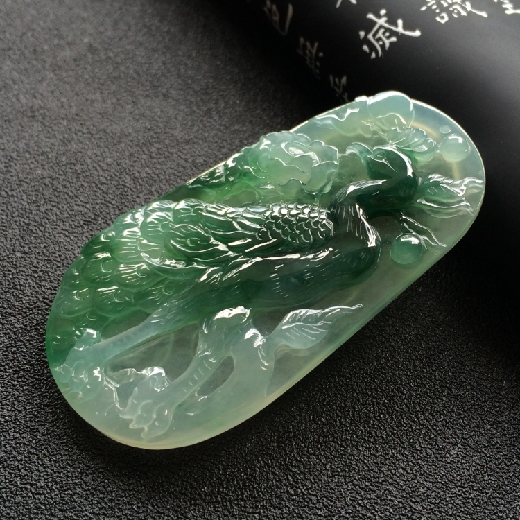 （超值推荐）冰种飘花雀之灵挂件