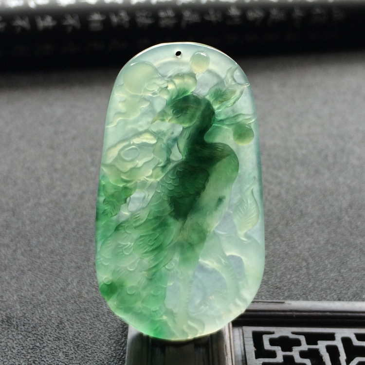 （超值推荐）冰种飘花雀之灵挂件