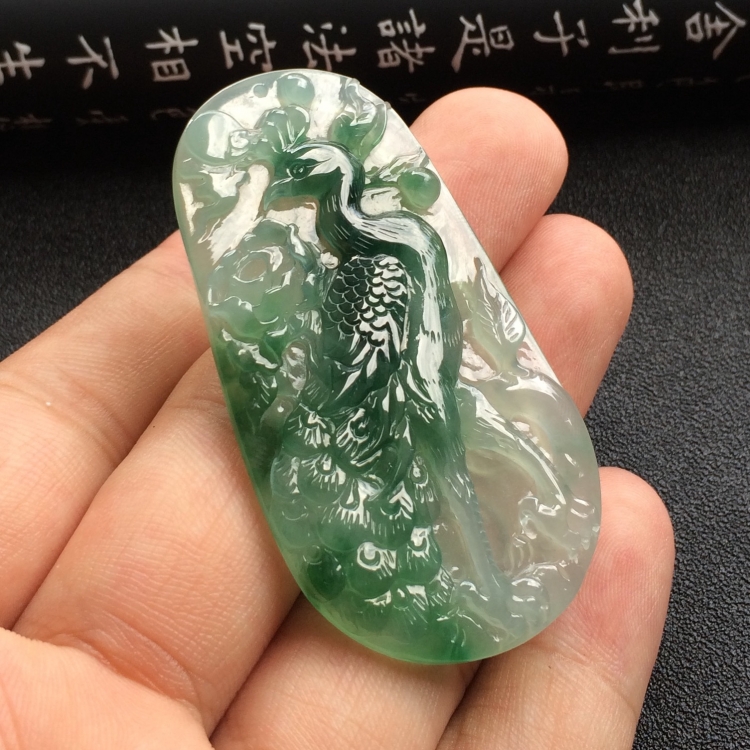 （超值推荐）冰种飘花雀之灵挂件