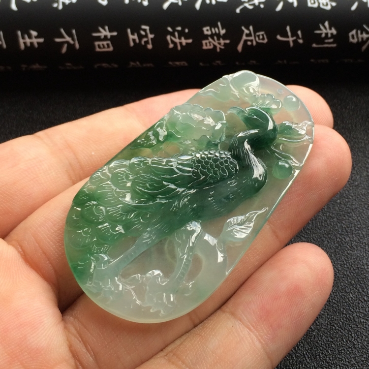 （超值推荐）冰种飘花雀之灵挂件