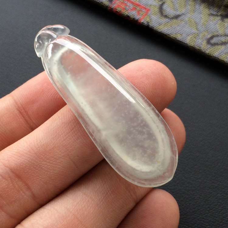 (超值推荐)冰种淡晴水福瓜挂件
