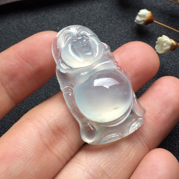 （超值推荐）冰种淡晴水站佛挂件