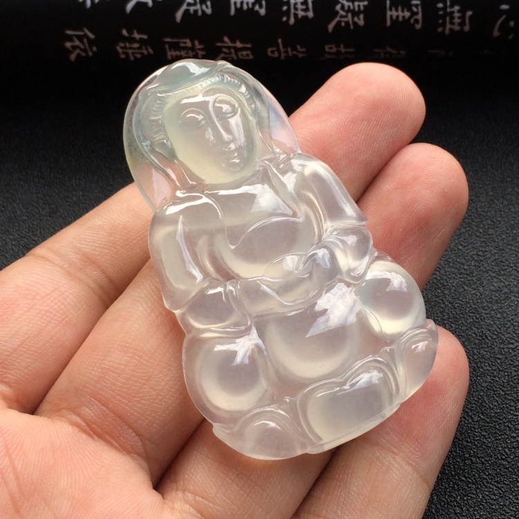 （超值推荐）冰种淡晴水观音挂件