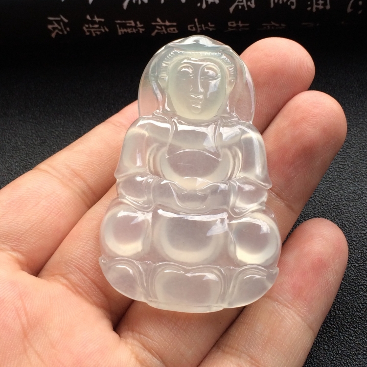 （超值推荐）冰种淡晴水观音挂件