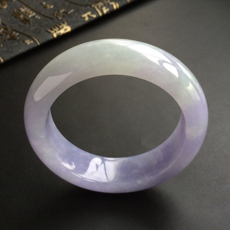 (超值推荐)糯冰种紫罗兰手镯(53.4mm)