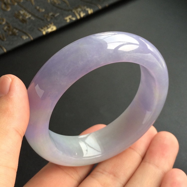 (超值推荐)糯冰种紫罗兰手镯(53.4mm)