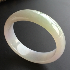 (超值推荐)糯冰种淡紫罗兰晴水手镯(56.2mm)