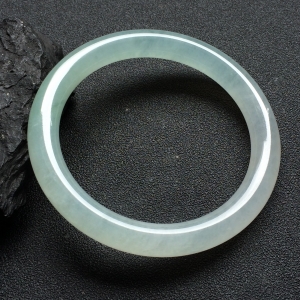 （超值推荐）冰种晴水圆条手镯（55mm）