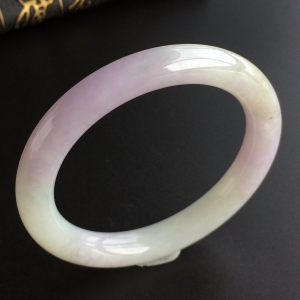 (超值推荐)糯冰种紫罗兰圆条手镯(55.8mm)