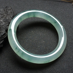 （超值推荐）冰种飘花圆条手镯（58mm）