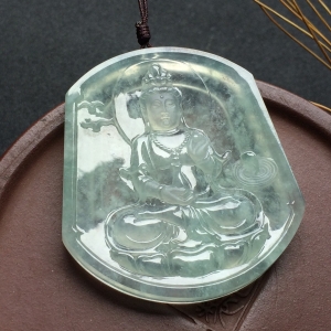 （超值推荐）冰玻种晴水观音挂件
