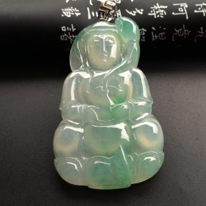 （超值推荐）冰种略飘翠观音挂件