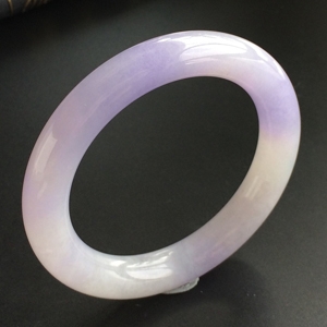 (超值推荐)糯冰种紫罗兰圆条手镯(55.4mm)