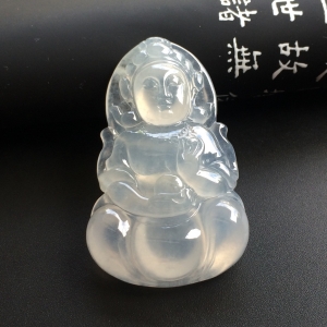 （超值推荐）冰种淡晴水观音挂件