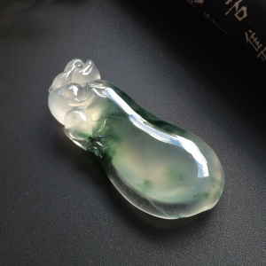 （超值推荐）冰种飘花福瓜挂件