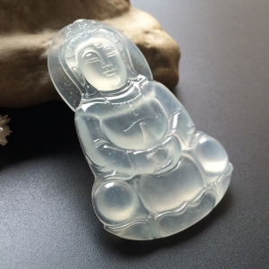(超值推荐)冰种淡晴水观音挂件