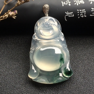 （超值推荐）冰种飘花站佛挂件