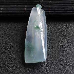 （超值推荐）冰种飘花观音挂件