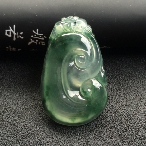 （超值推荐）冰种飘花如意挂件