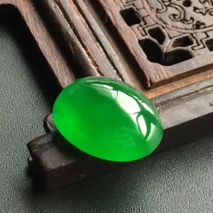 (超值推荐)冰种阳绿戒面