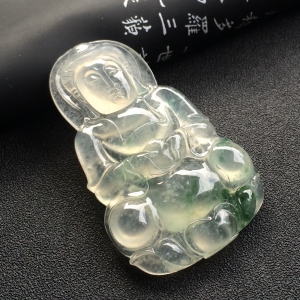 （超值推荐）冰种飘花观音挂件