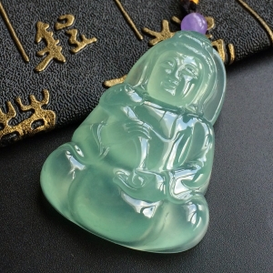 (超值推荐)冰种晴水观音挂件