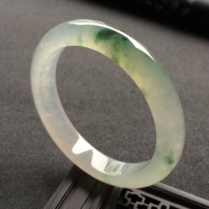 （超值推荐）冰种飘花手镯（55.3mm）
