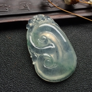 （超值推荐）冰种飘花如意挂件