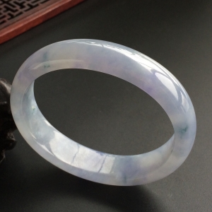 (超值推荐)糯冰种紫罗兰飘花贵妃镯(57.2mm-49mm)