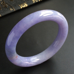 (超值推荐)糯冰种紫罗兰圆条手镯(55.4mm)