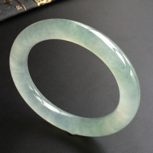 (超值推荐)冰种晴水圆条手镯(54.3mm)