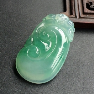 (超值推荐)冰种飘花如意挂件