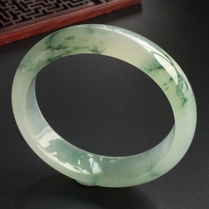 (超值推荐)冰种飘花手镯(57.4mm)