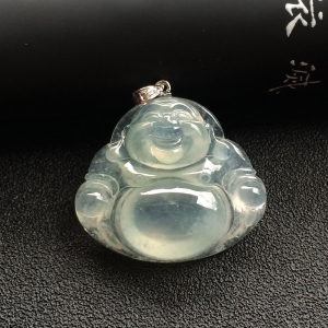 （超值推荐）冰种淡晴水玉佛挂件