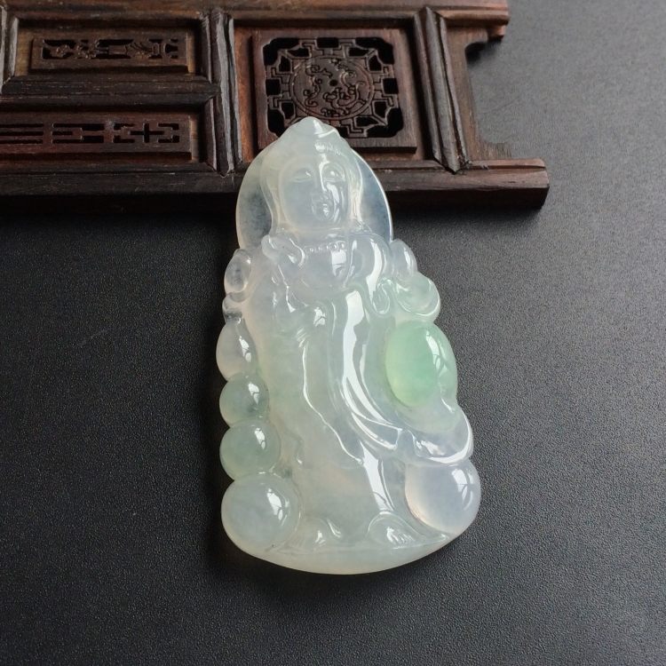 (超值推荐)冰种晴水观音挂件