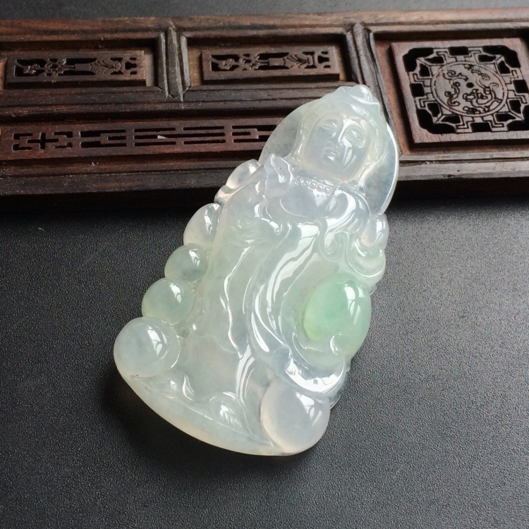 (超值推荐)冰种晴水观音挂件