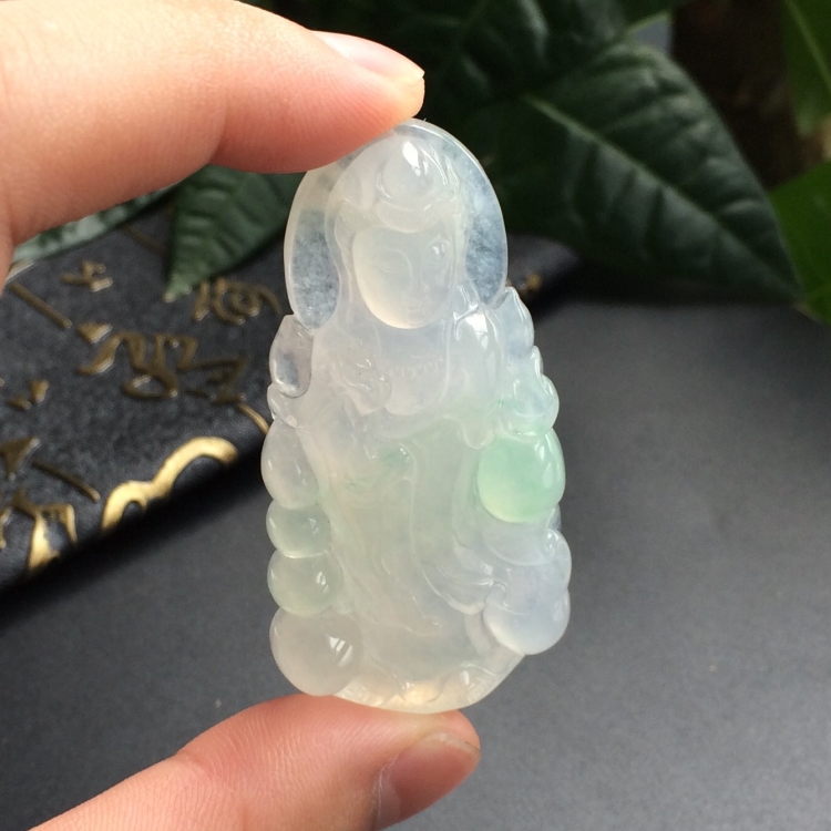 (超值推荐)冰种晴水观音挂件