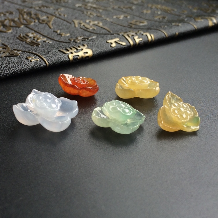 (超值推荐)冰种三彩莲花挂件(一批走)