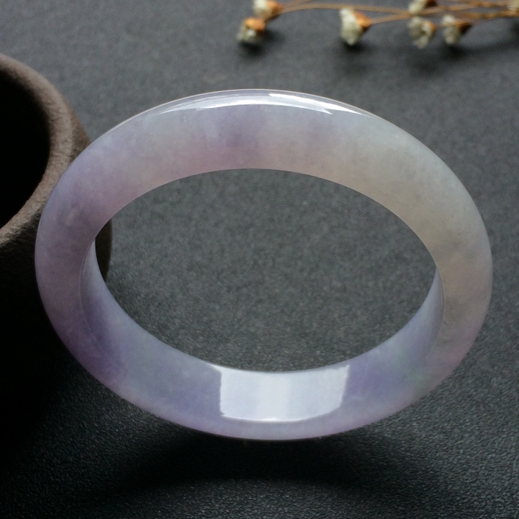 （超值推荐）糯冰种紫罗兰手镯（56.8mm）