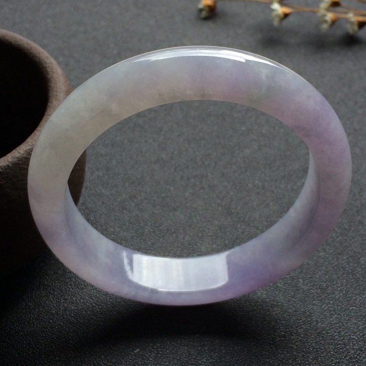 （超值推荐）糯冰种紫罗兰手镯（56.8mm）