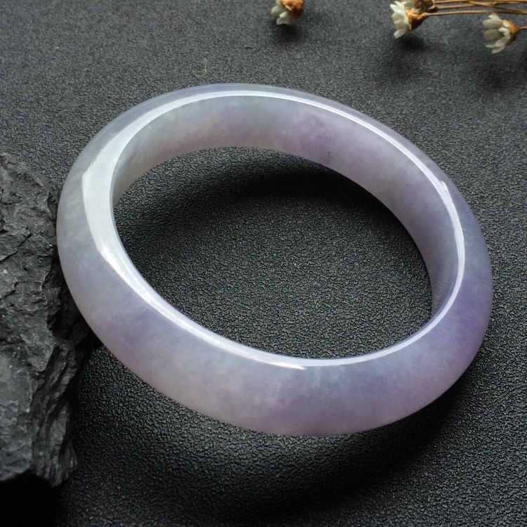 （超值推荐）糯冰种紫罗兰手镯（56.8mm）