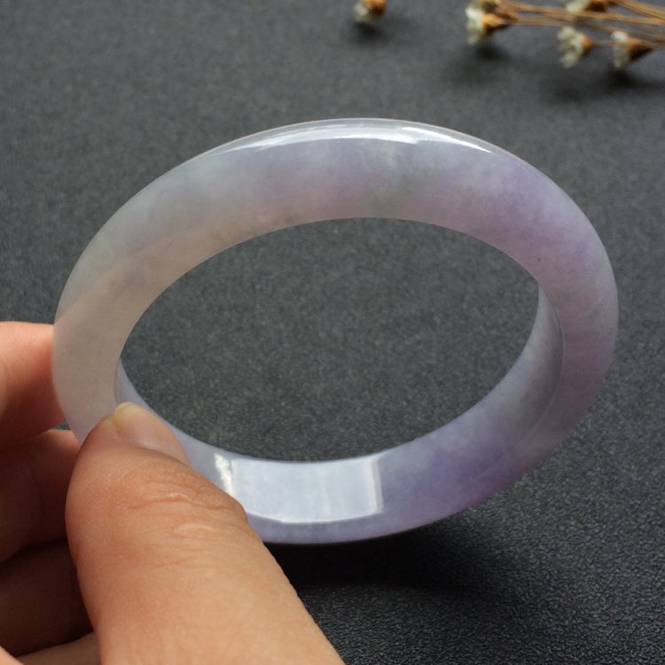 （超值推荐）糯冰种紫罗兰手镯（56.8mm）