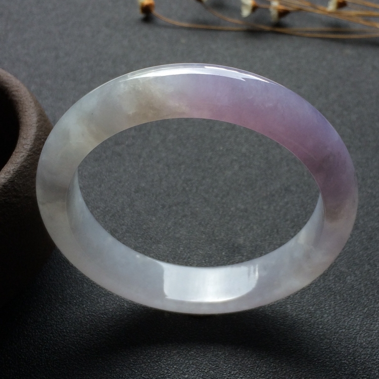 （超值推荐）糯冰种紫罗兰手镯（56.8mm）