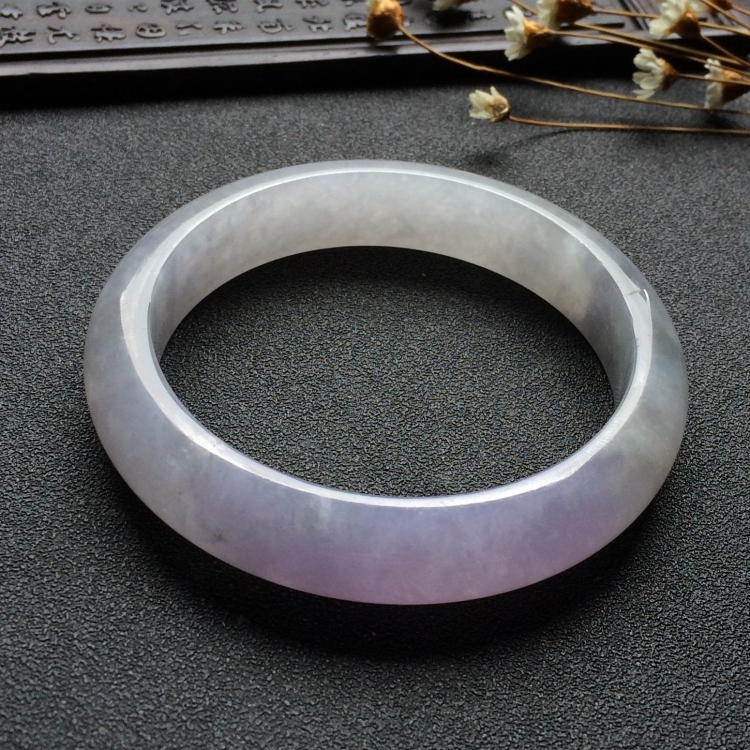 （超值推荐）糯冰种紫罗兰手镯（56.8mm）