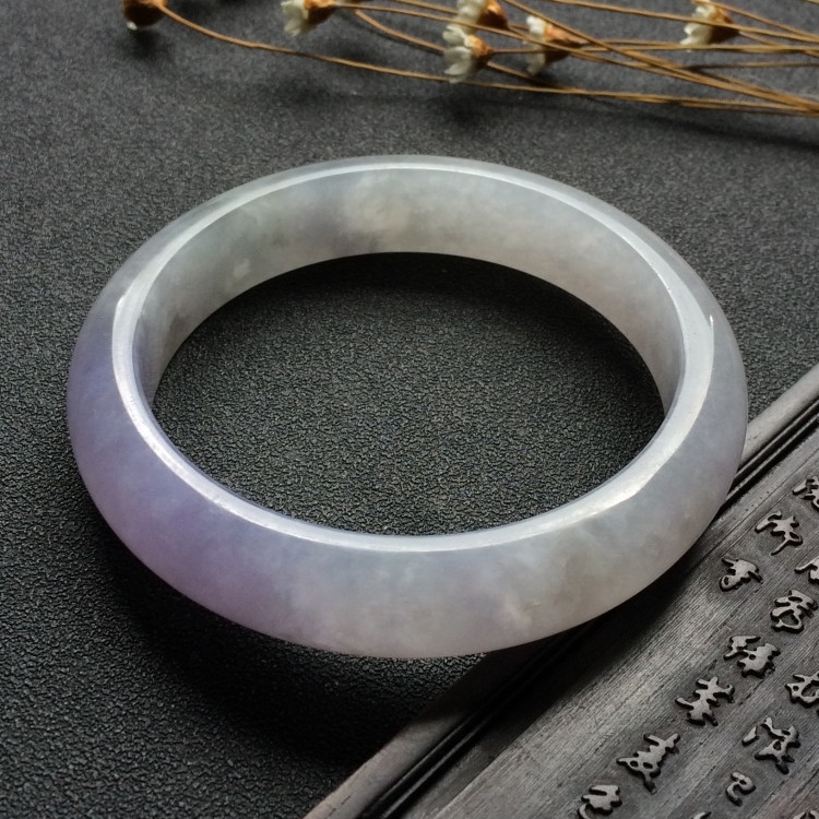 （超值推荐）糯冰种紫罗兰手镯（56.8mm）