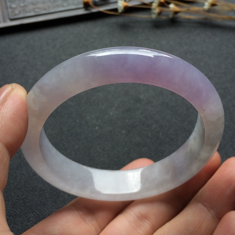 （超值推荐）糯冰种紫罗兰手镯（56.8mm）